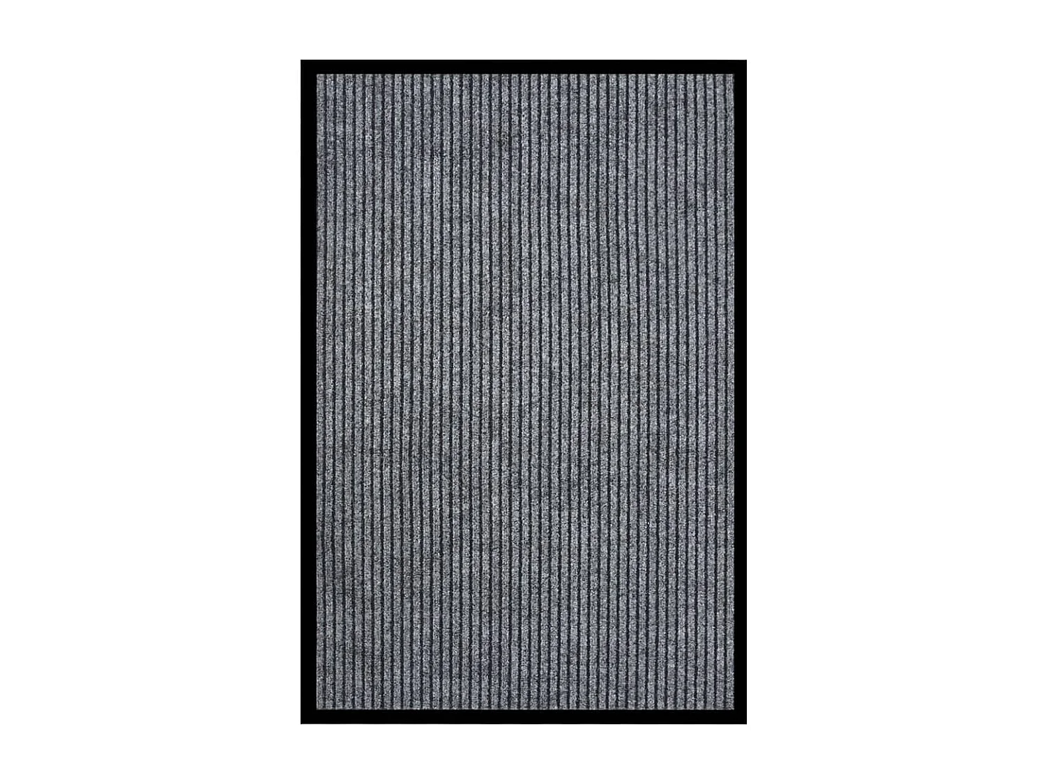 Zerbino a righe grigie 80x120 cm