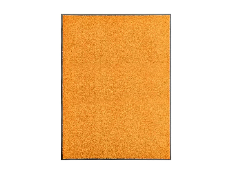 Capacho lavável laranja 90x120 cm