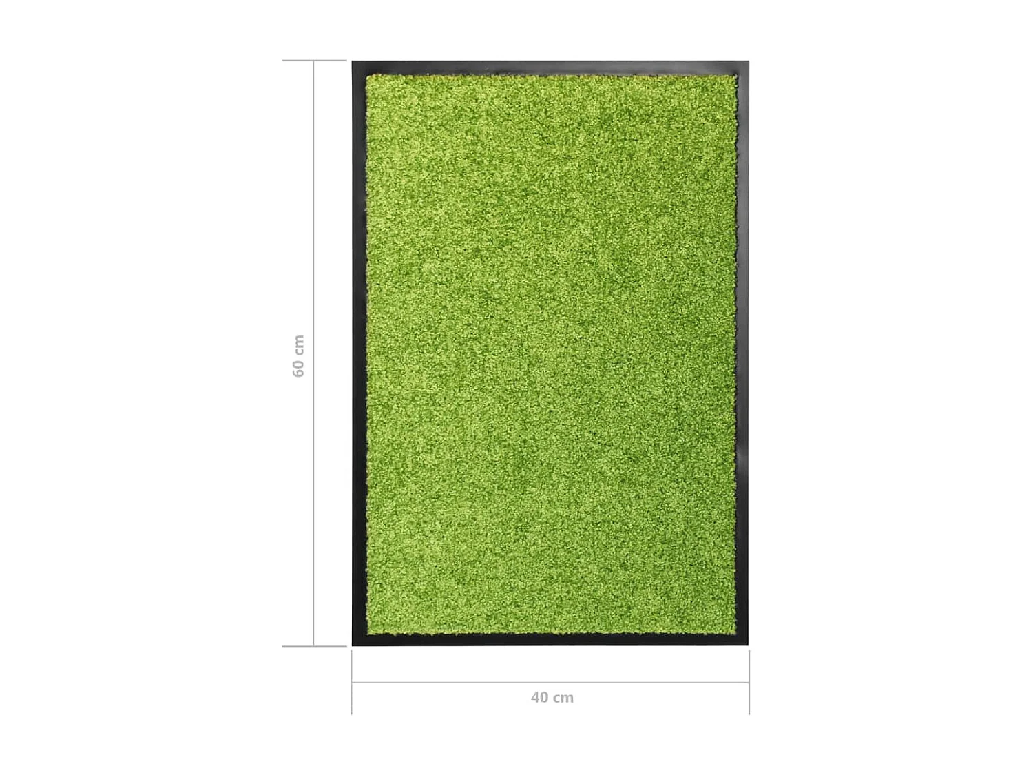 Paillasson lavable Vert 40x60 cm