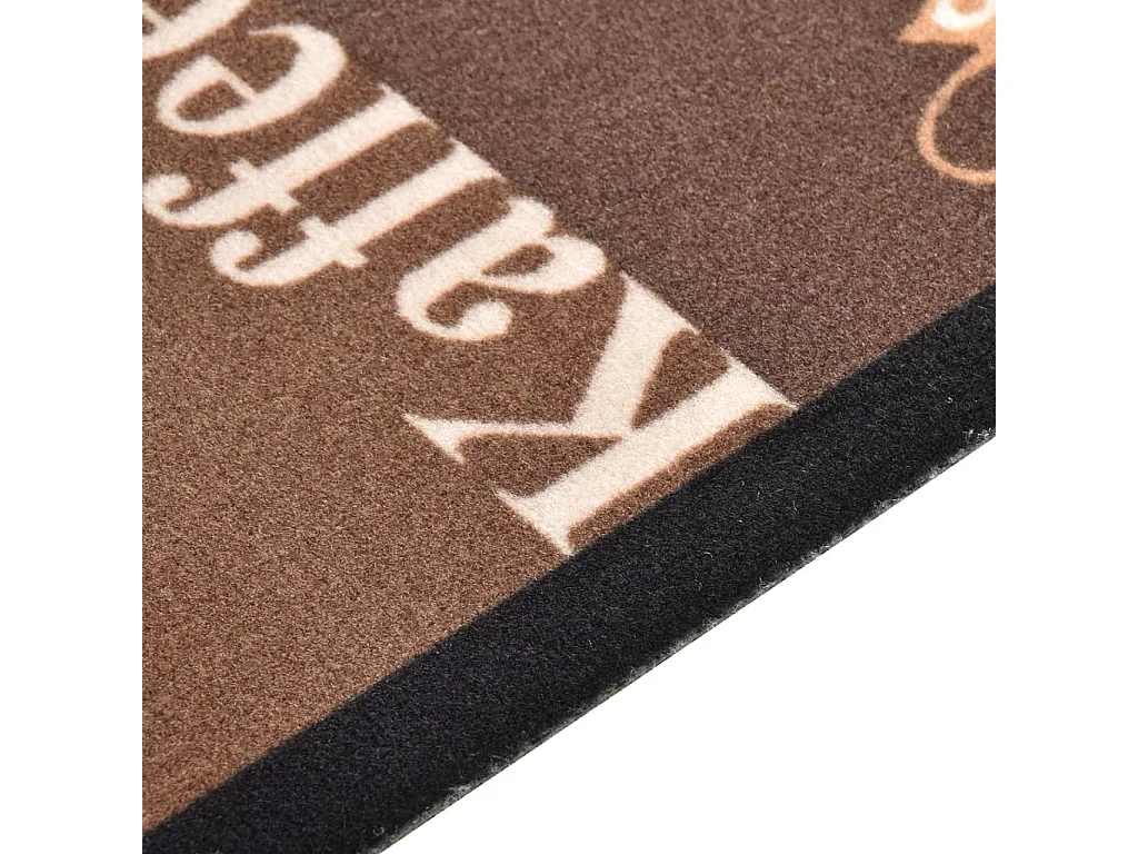 Alfombra de cocina lavable Marrón café 45x150 cm