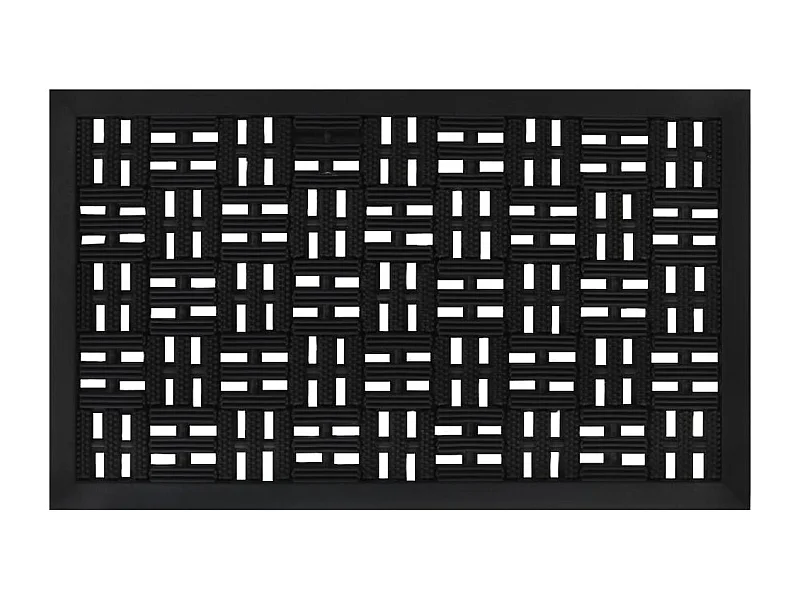 Zerbino rettangolare 45x75 cm in gomma