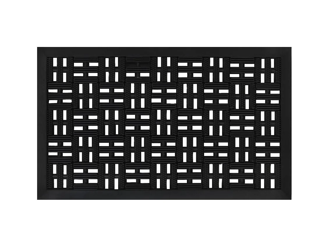 Paillasson rectangulaire 45x75 cm caoutchouc