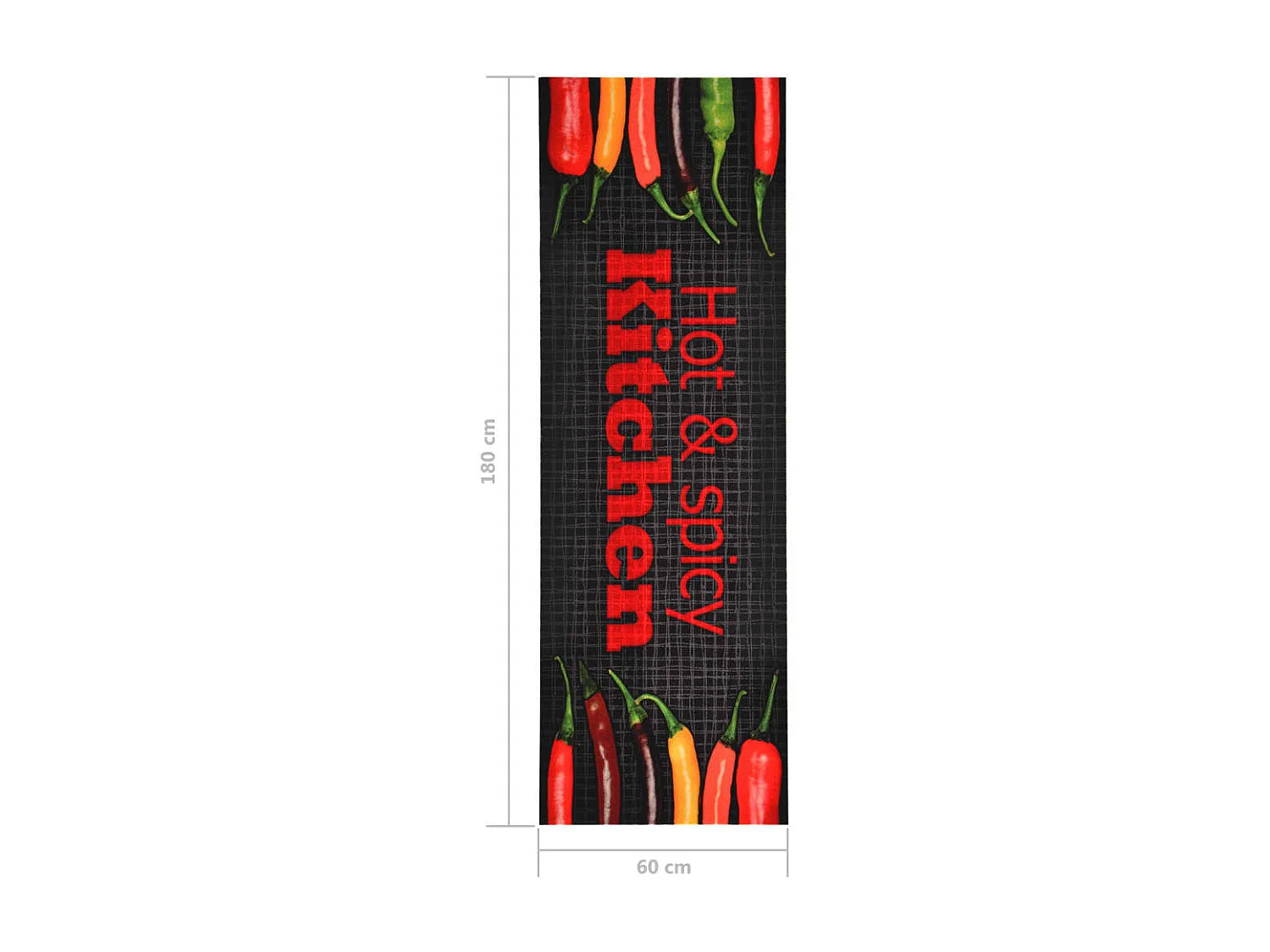 Tapis de sol de cuisine lavable Hot&Spicy 60x180 cm