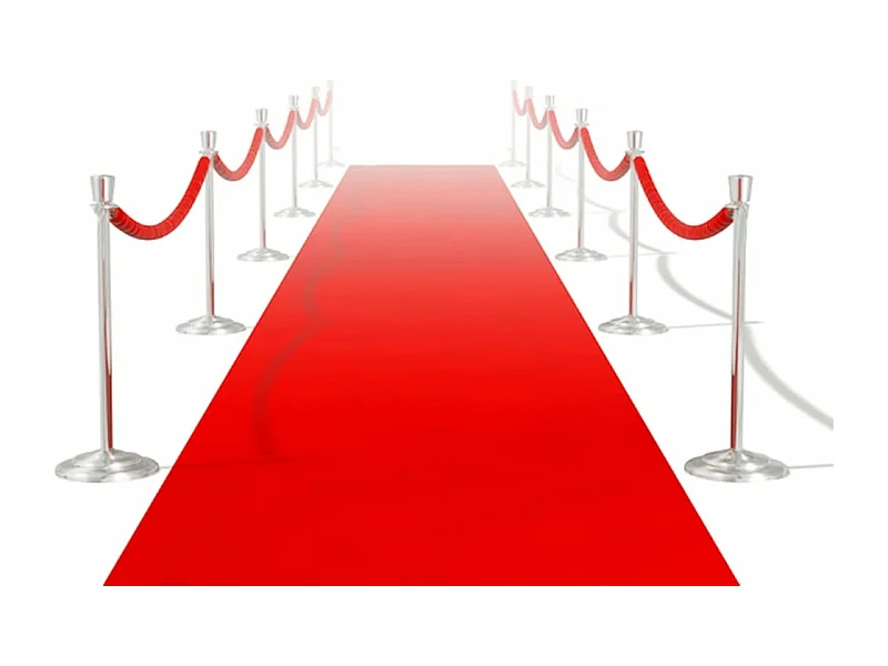 Tappeto rosso 1 x 10 m 400 g/m²