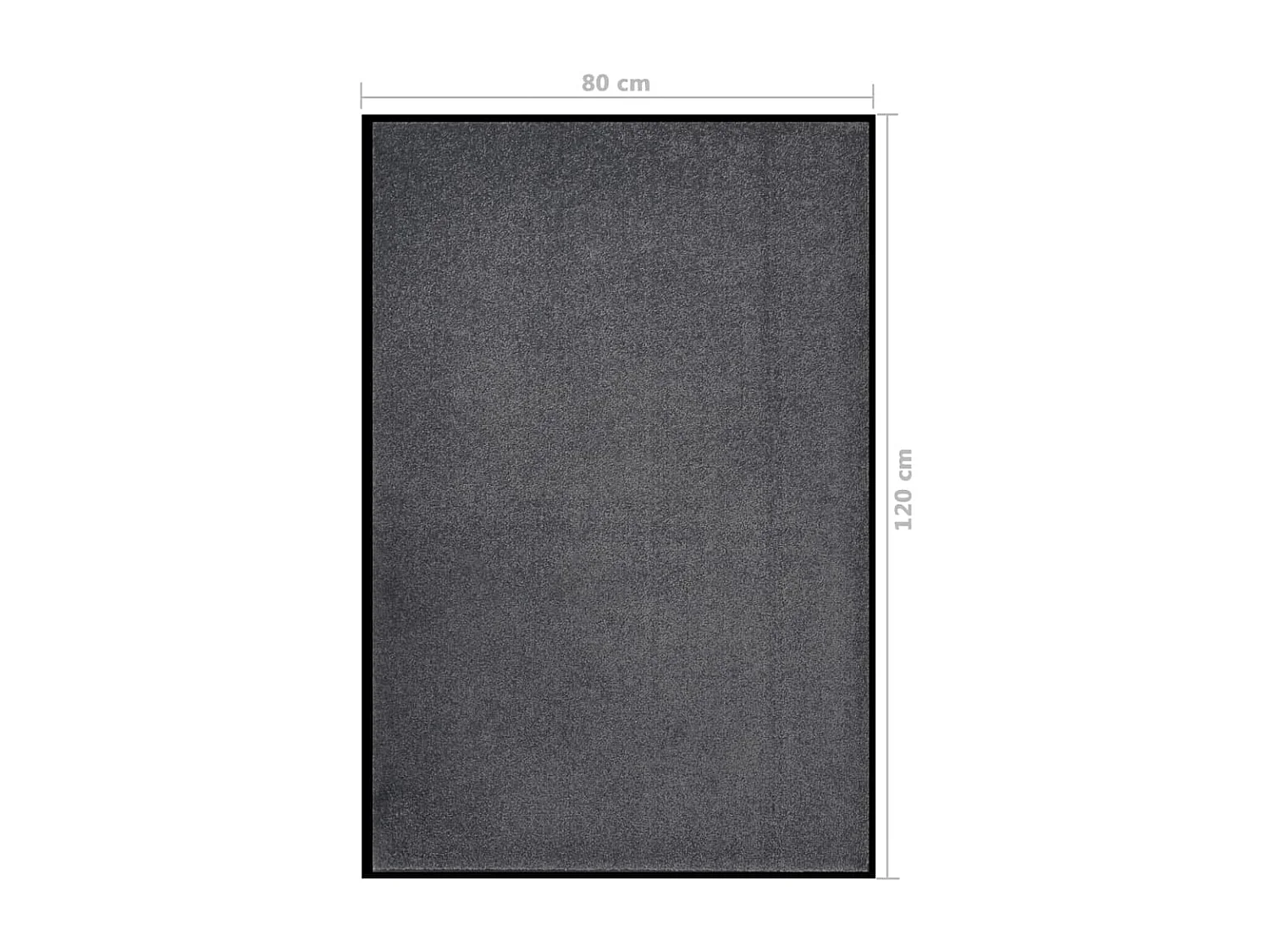 Zerbino antracite 80x120 cm