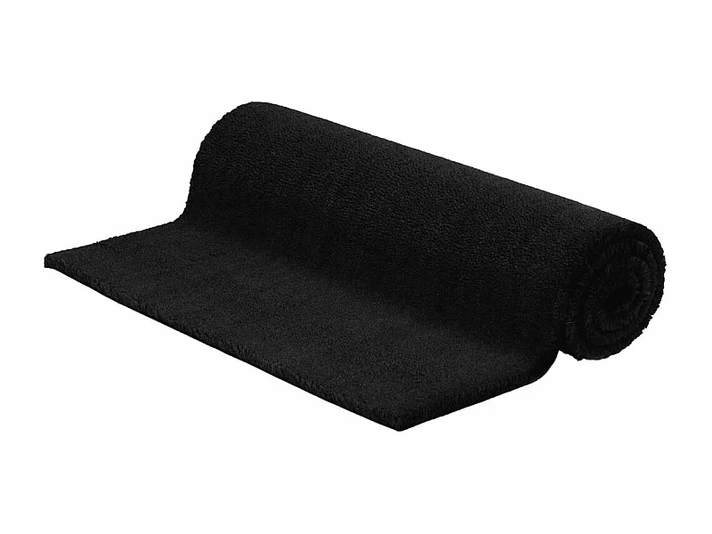 Tapis de porte noir 100x300 cm fibre de coco touffeté