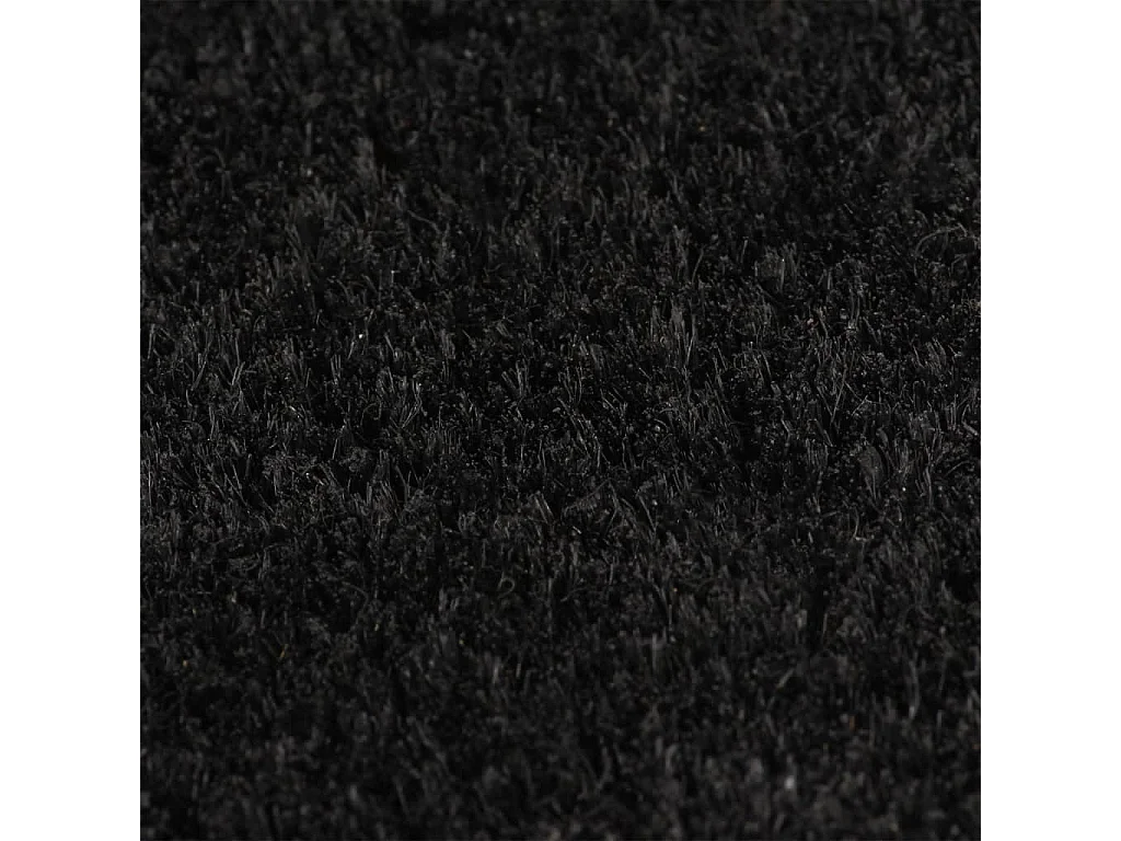 Tapis de porte noir 100x300 cm fibre de coco touffeté