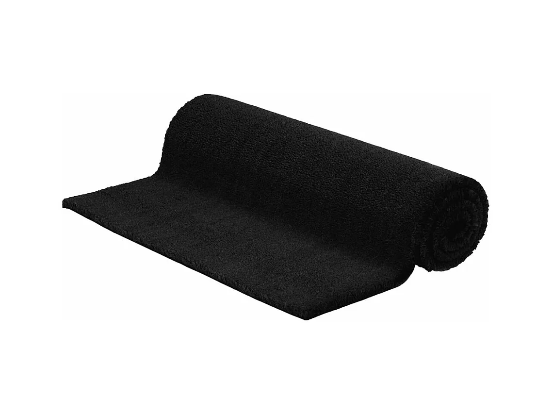 Tapis de porte noir 100x300 cm fibre de coco touffeté