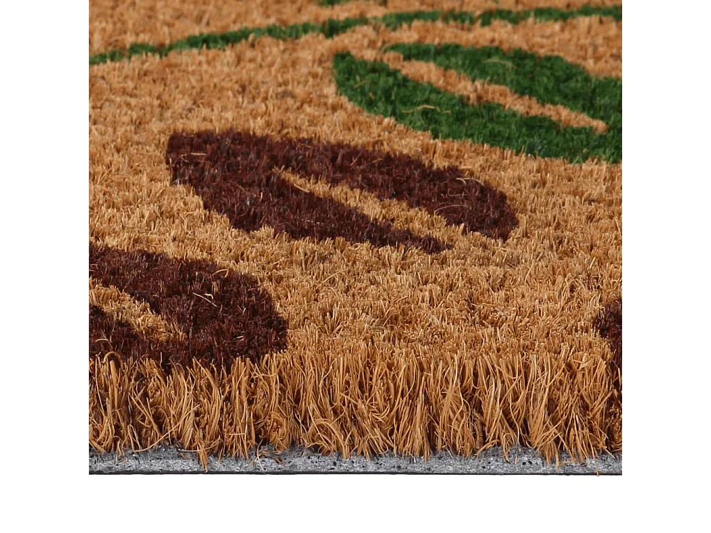 Tapis de porte naturel 40x60 cm fibre de coco touffeté