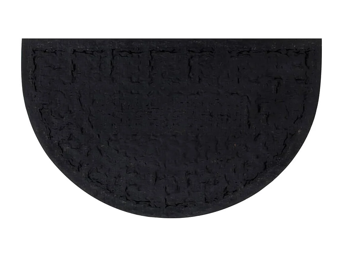 Tapis de porte demi-rond 45x75 cm caoutchouc et fibre de coco