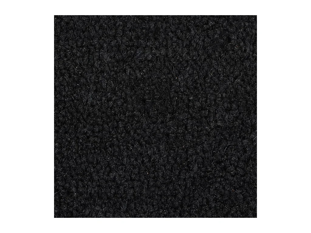 Schwarze Fußmatte 90x150 cm aus getufteter Kokosfaser