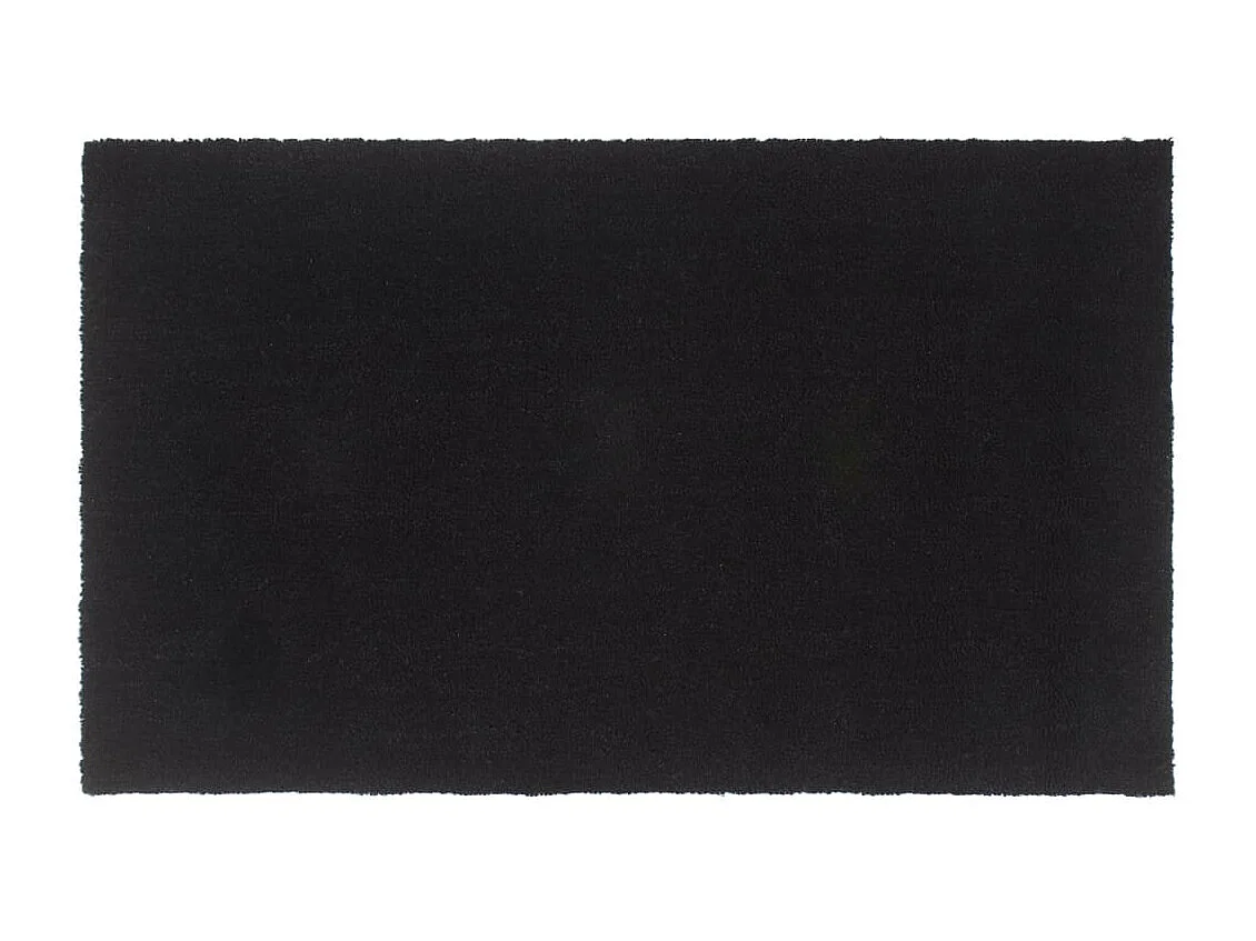 Tapis de porte noir 90x150 cm fibre de coco touffeté