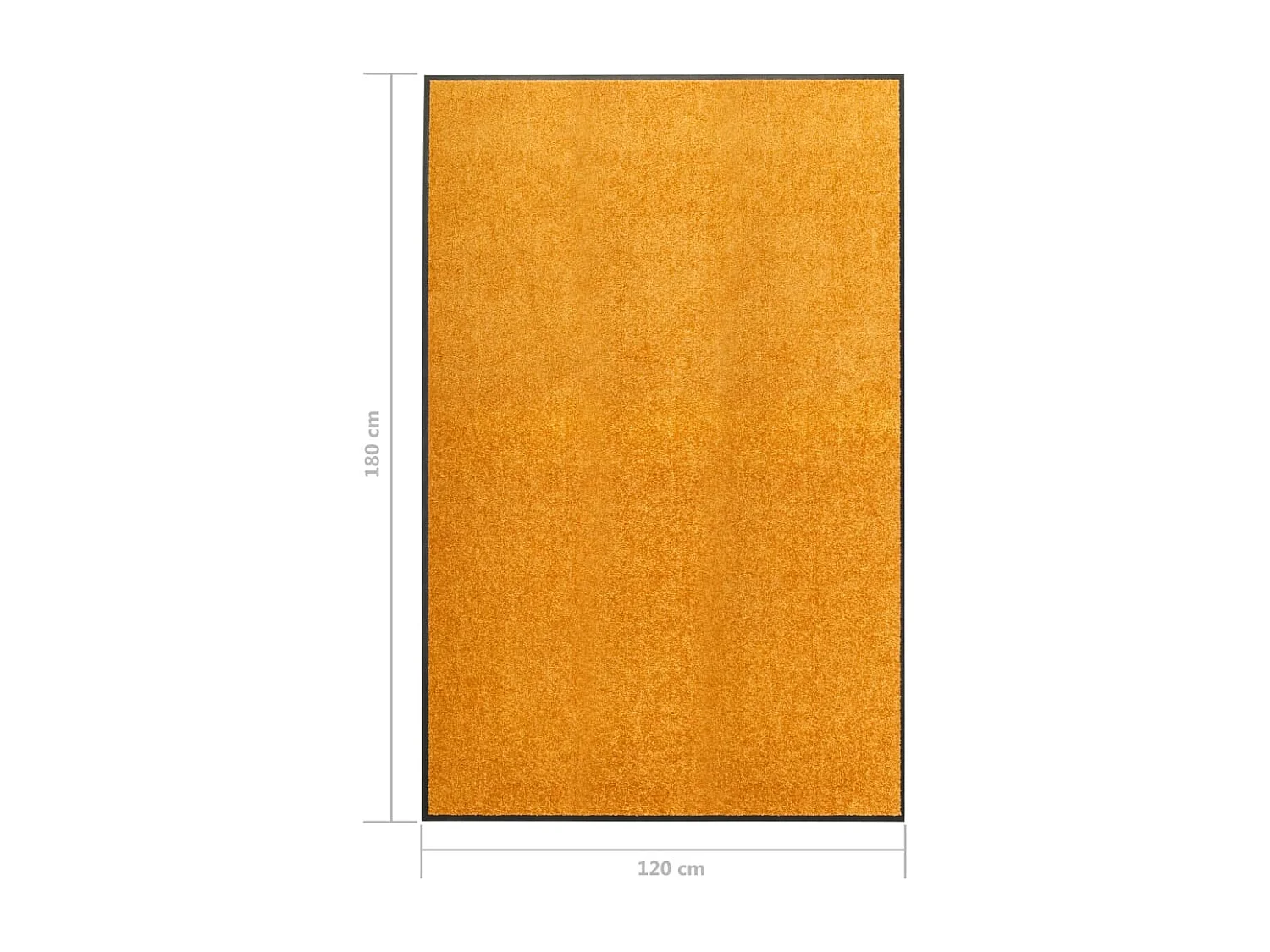 Paillasson lavable Orange 120x180 cm