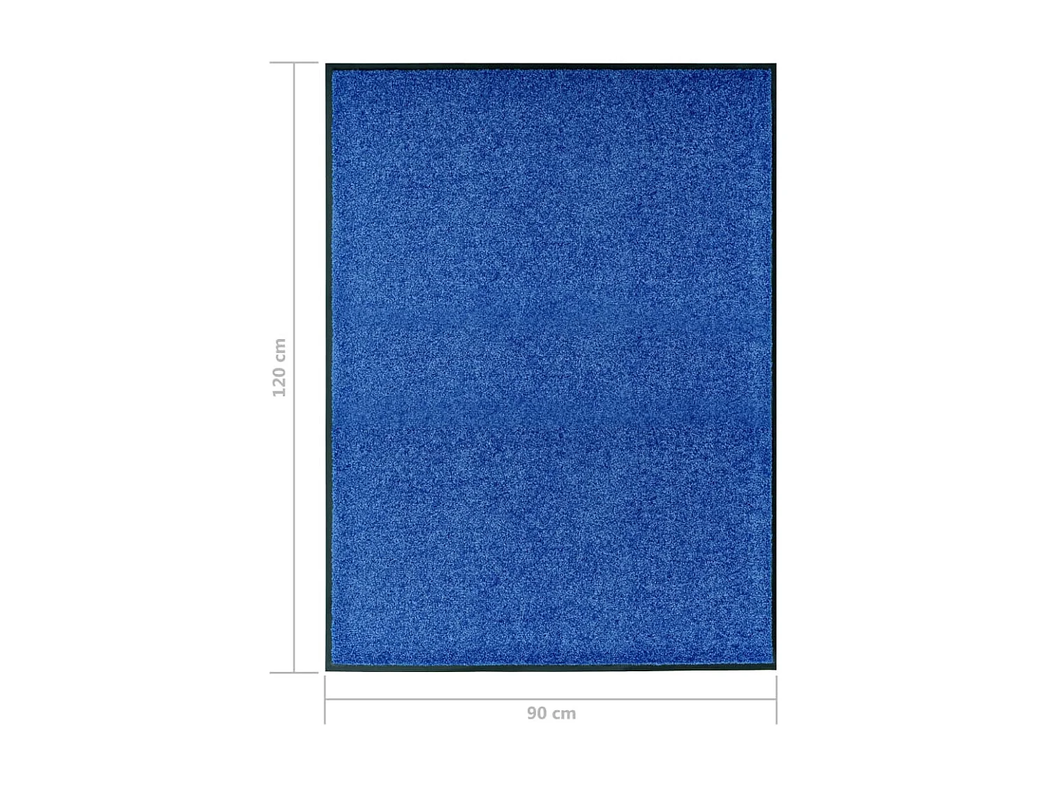Felpudo lavable azul 90x120 cm