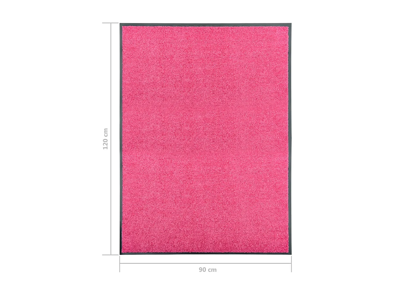 Felpudo lavable Rosa 90x120 cm