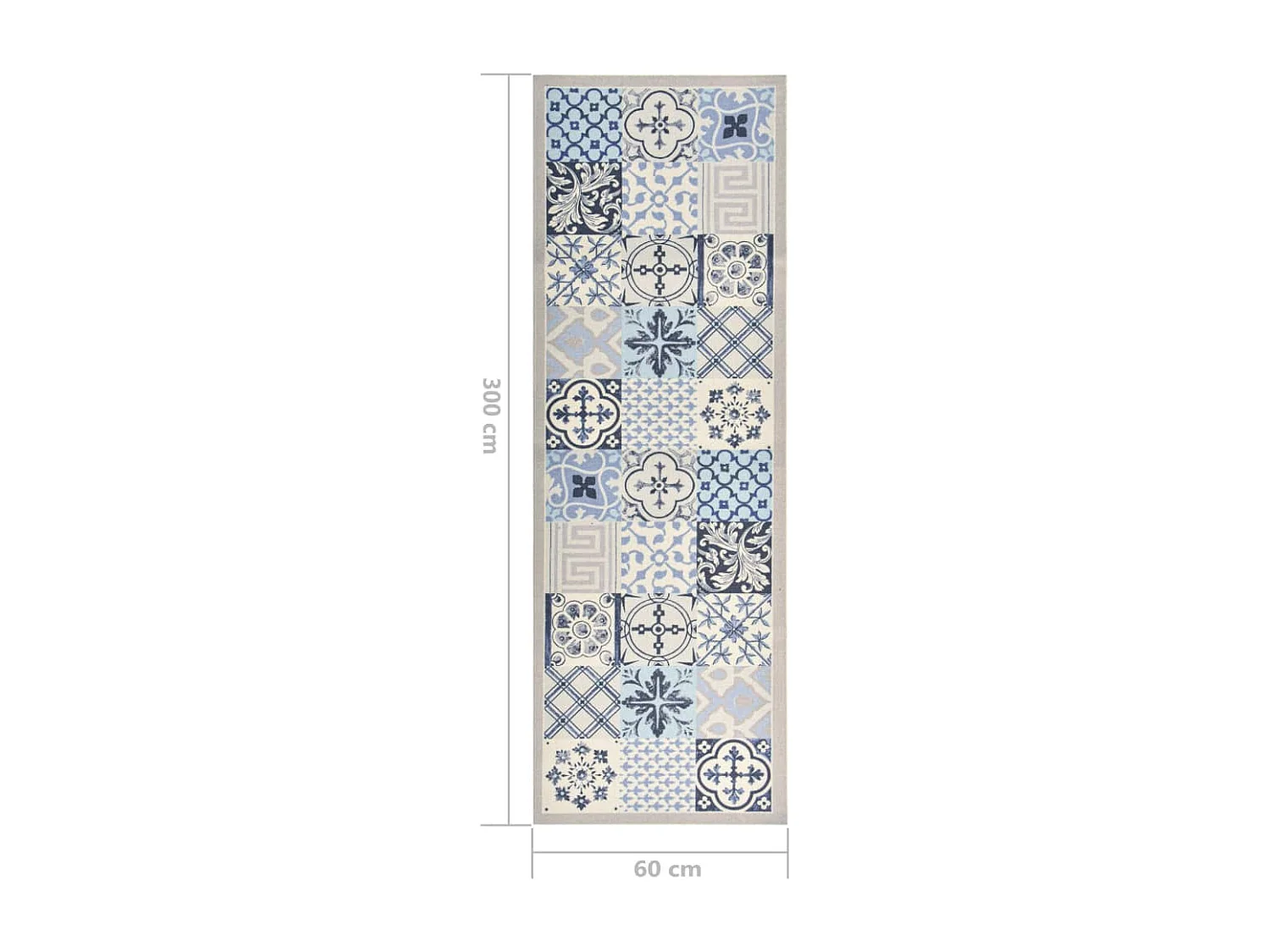 Tapis de cuisine lavable Mosaïque 60x300 cm