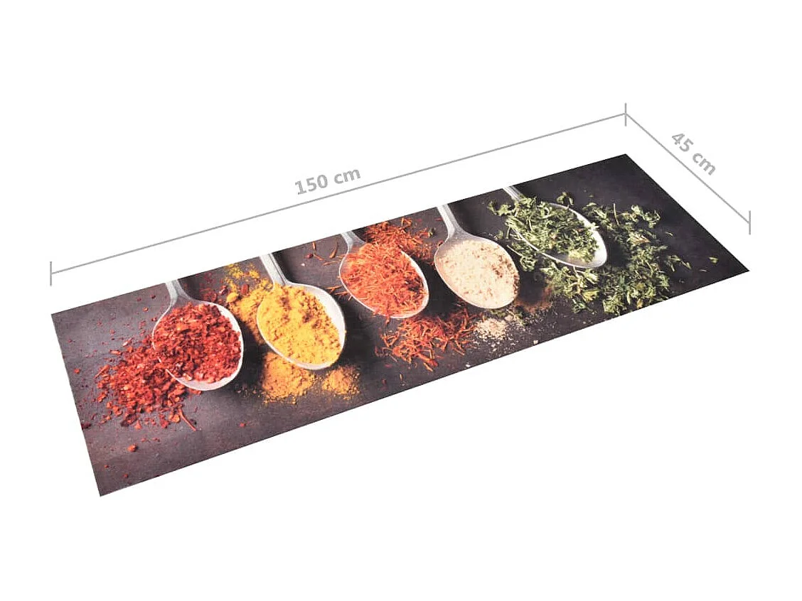Tapis de cuisine lavable Cuillères 45x150 cm