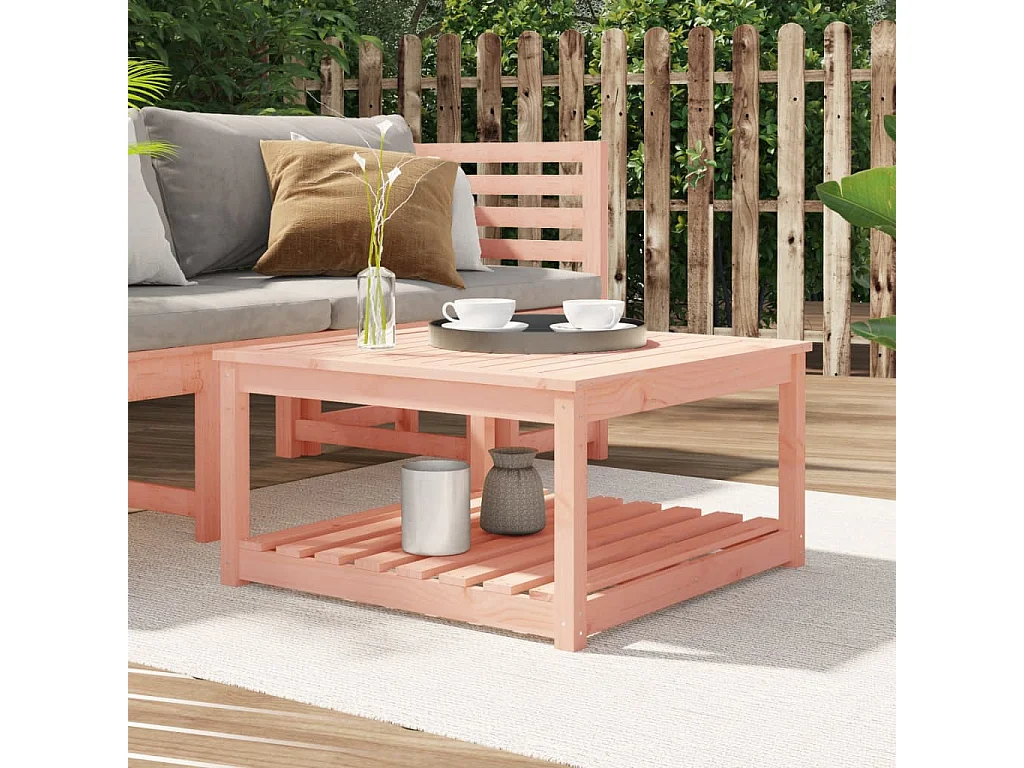 Mesa de jardim 82,5x82,5x45 cm madeira de douglas maciça
