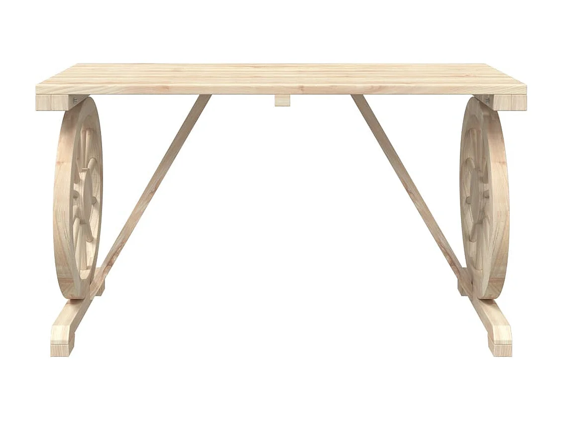 Tavolo da Giardino 115x55x65 cm in Legno Massello di Abete