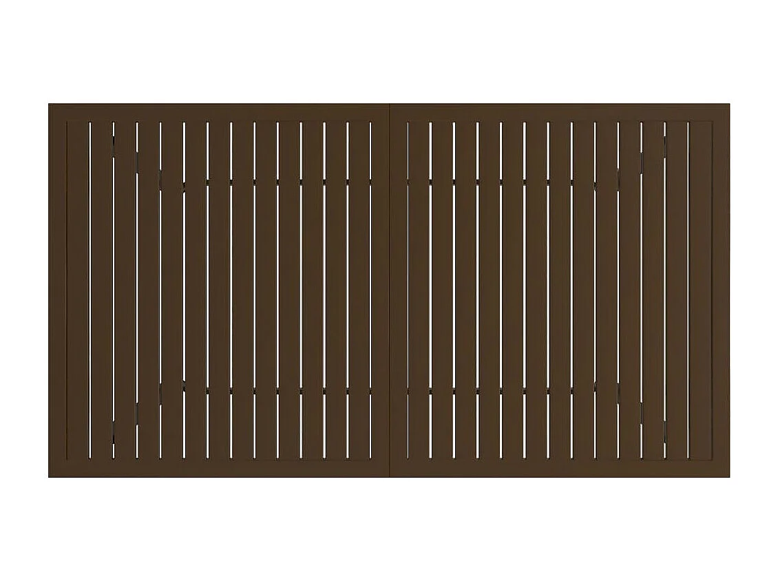 Table de jardin Marron 140x80x72 cm Acier