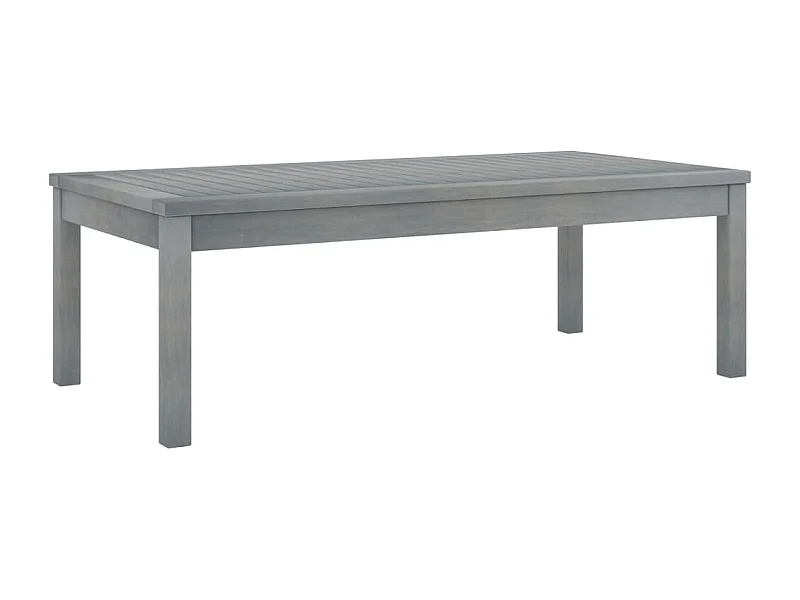 Table basse 100x50x33 cm Gris Bois d'acacia solide