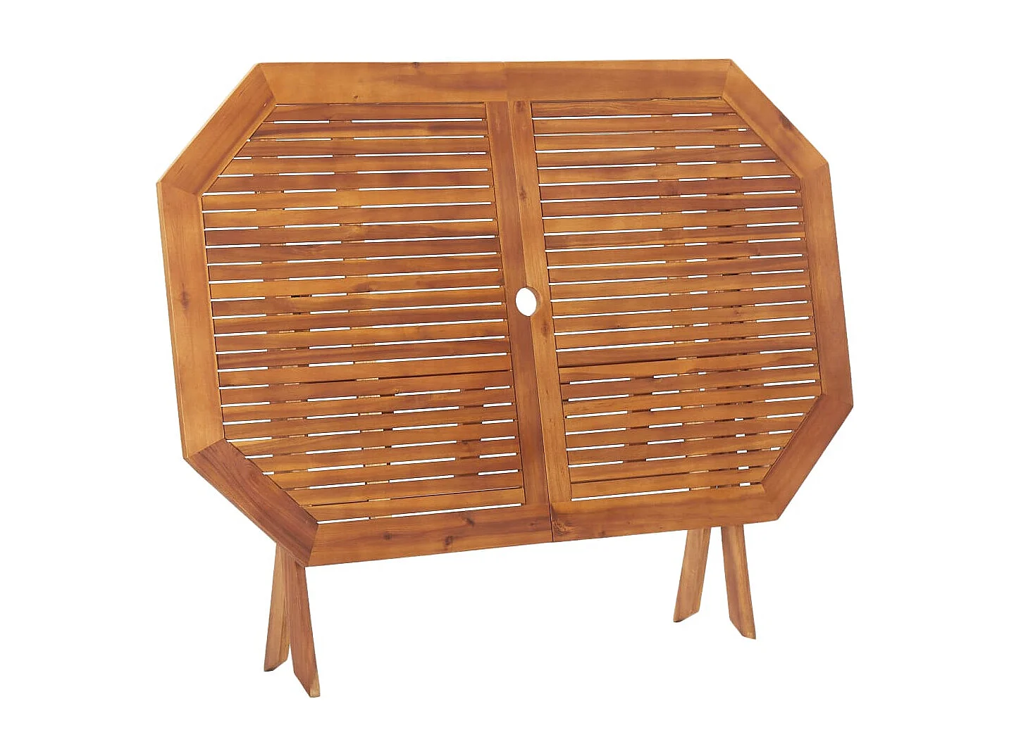 Table pliable de jardin 135 x 85 x 75 cm Bois d'acacia massif