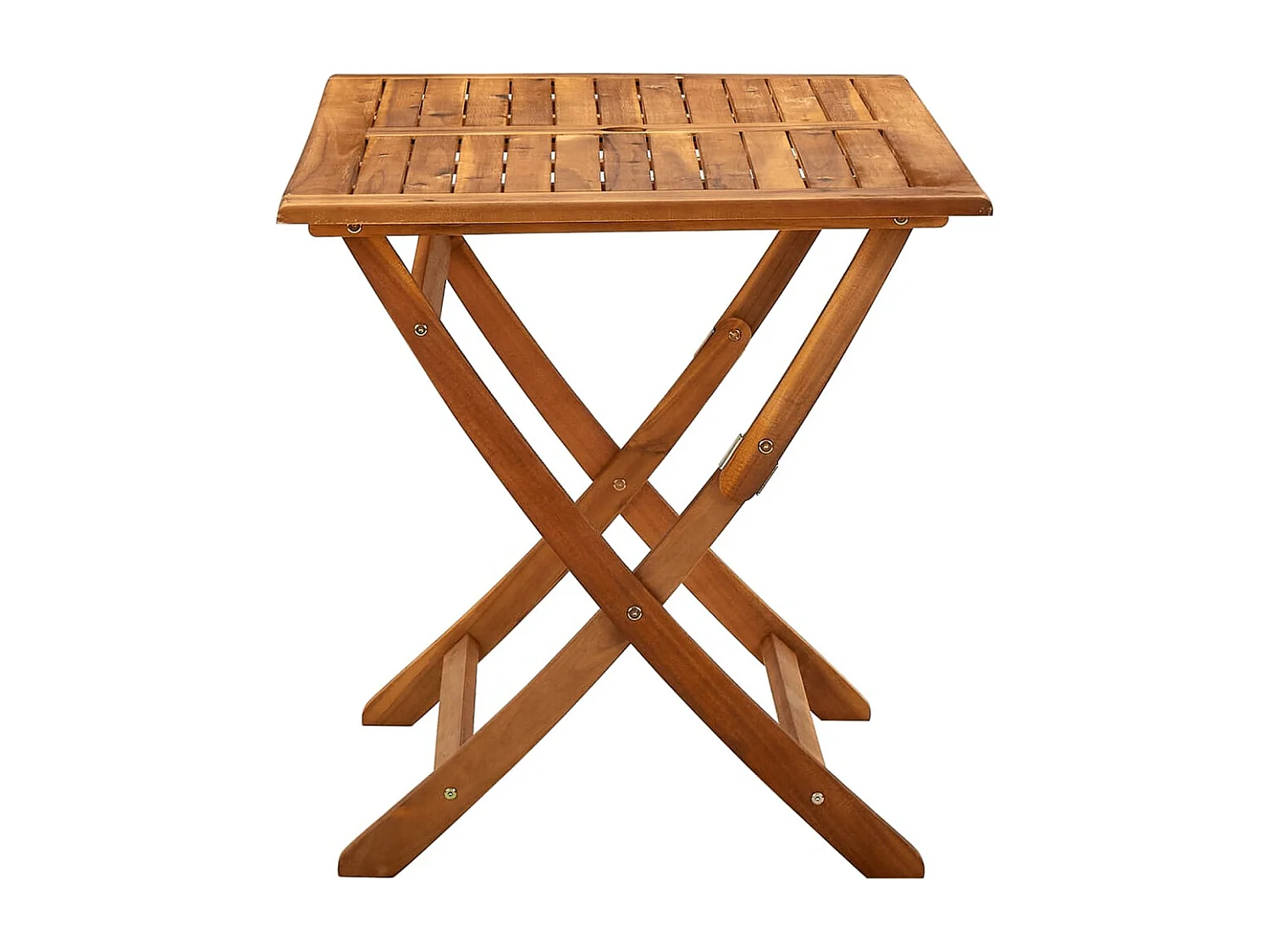 Klappbarer Gartentisch 120x70x75 cm Massivholz Akazie