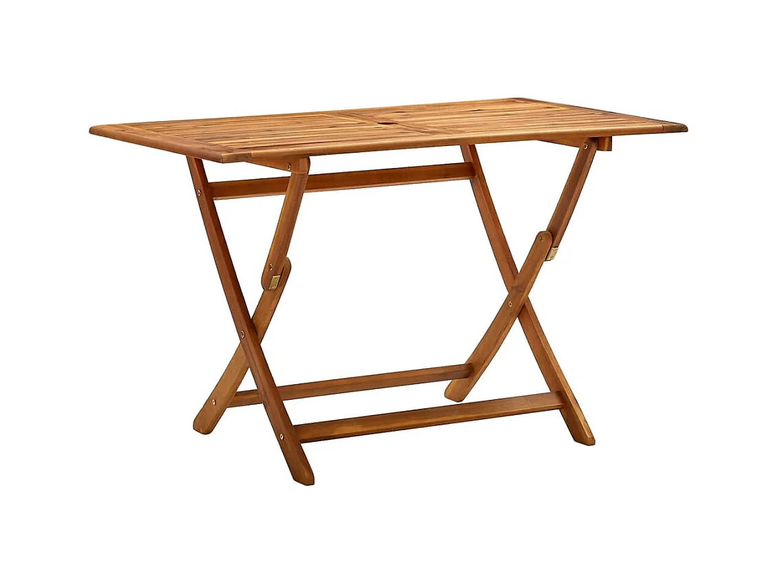 Table de jardin pliable 120x70x75 cm Bois d'acacia massif