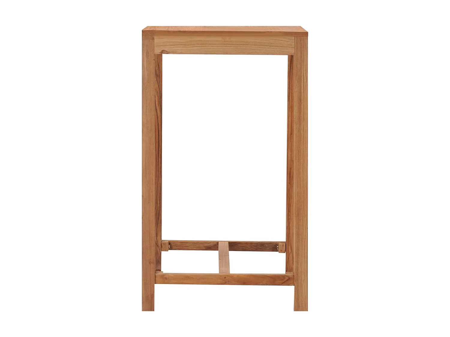 Table de bar de jardin 60x60x105 cm bois de teck solide