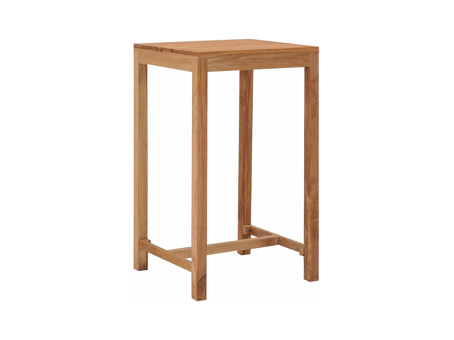 Table de bar de jardin 60x60x105 cm bois de teck solide