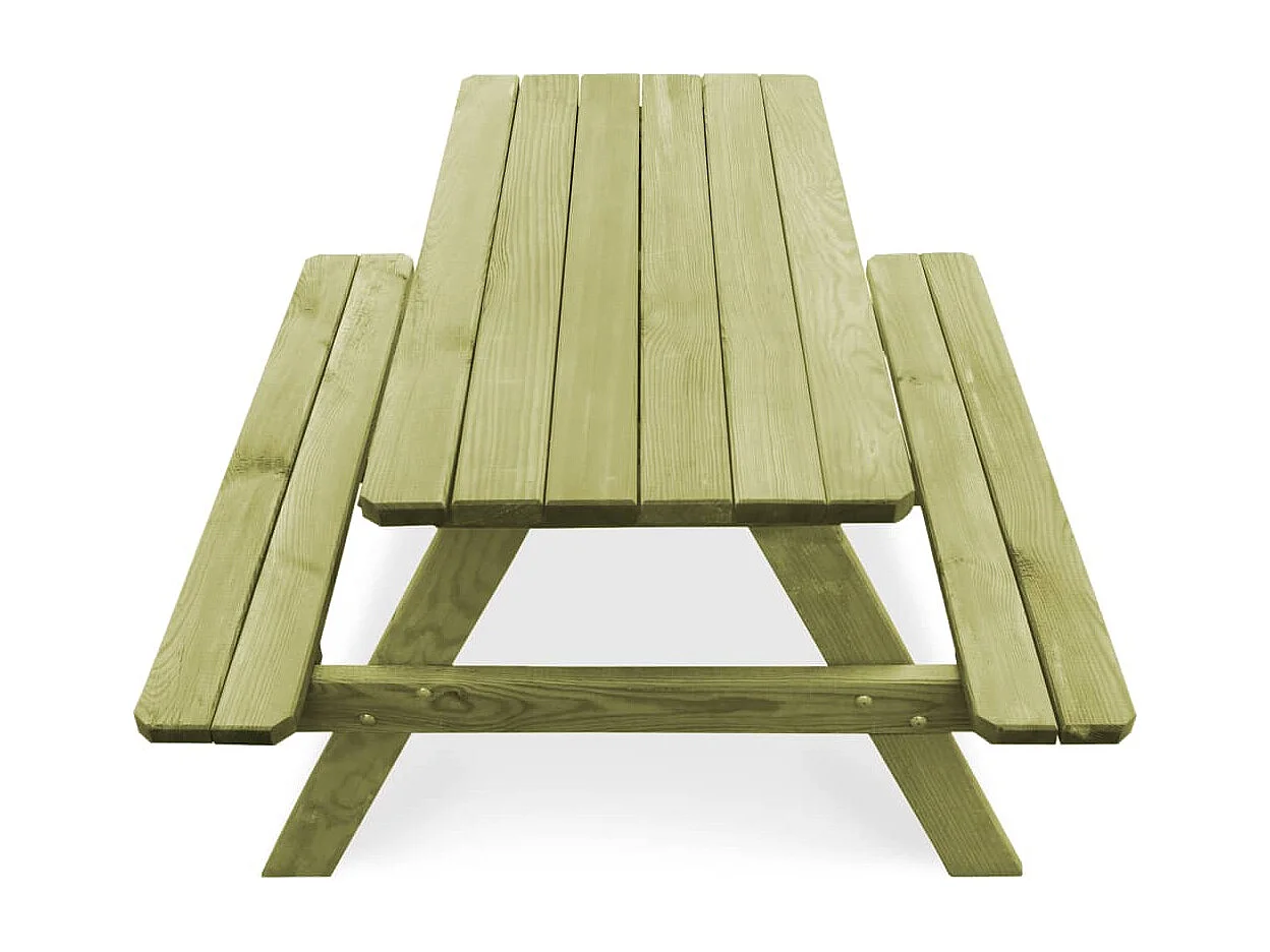 Picknicktafel met banken 90x90x58 cm geïmpregneerd grenenhout
