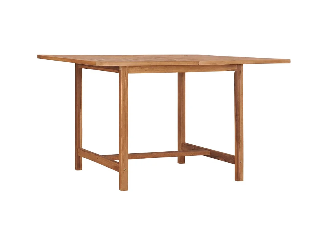Tavolo Pranzo da Giardino Ø110x110x75 cm Legno Massello di Teak
