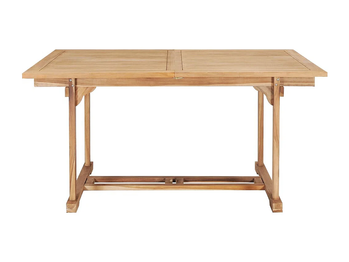 Tavolo da Pranzo Allungabile 150-200x100x75 cm Massello di Teak