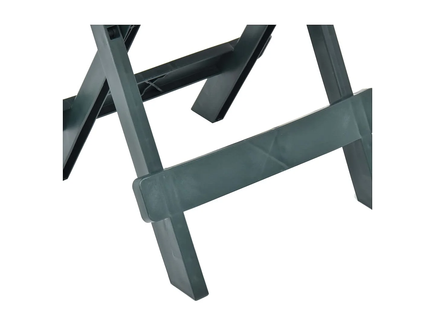 Mesa plegable de jardín plástico verde 45x43x50 cm
