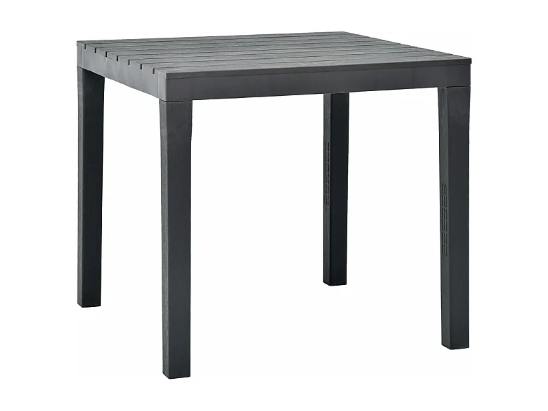 Table de jardin Anthracite 78x78x72 cm Plastique
