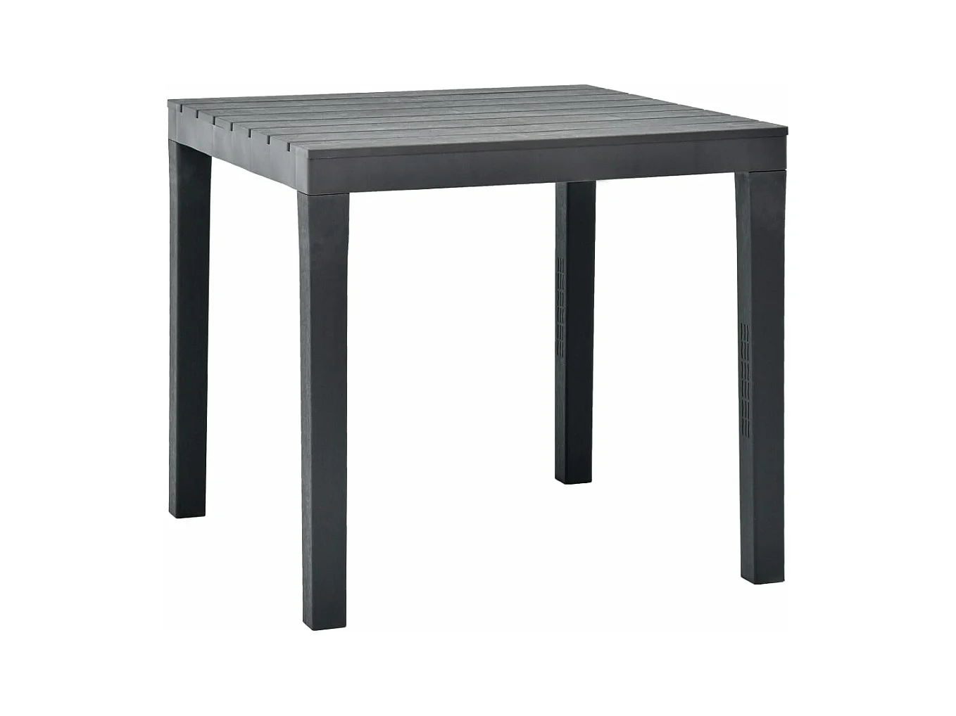Gartentisch Anthrazit 78x78x72 cm Kunststoff