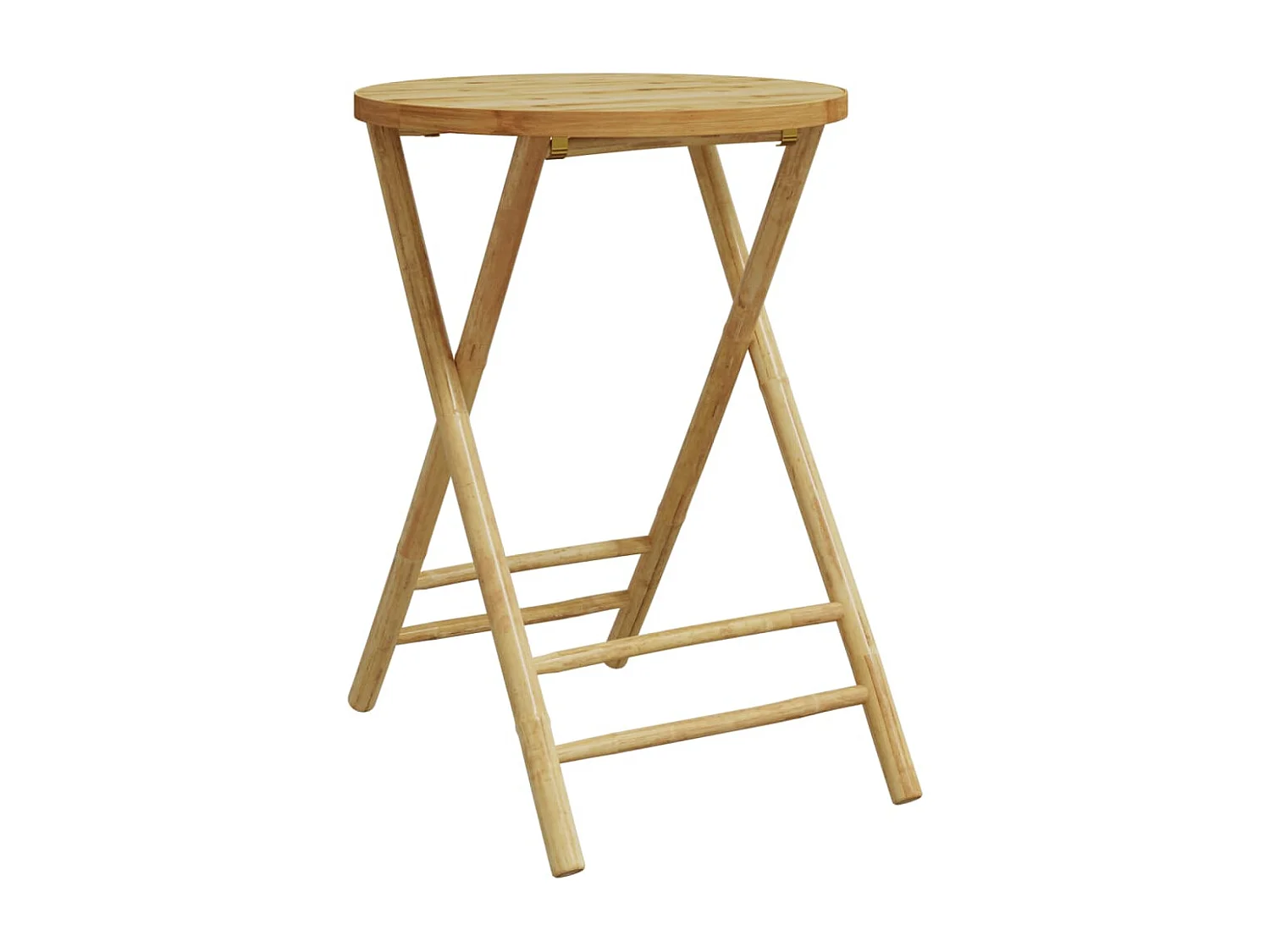 Table de jardin pliable Ø55x75 cm bambou