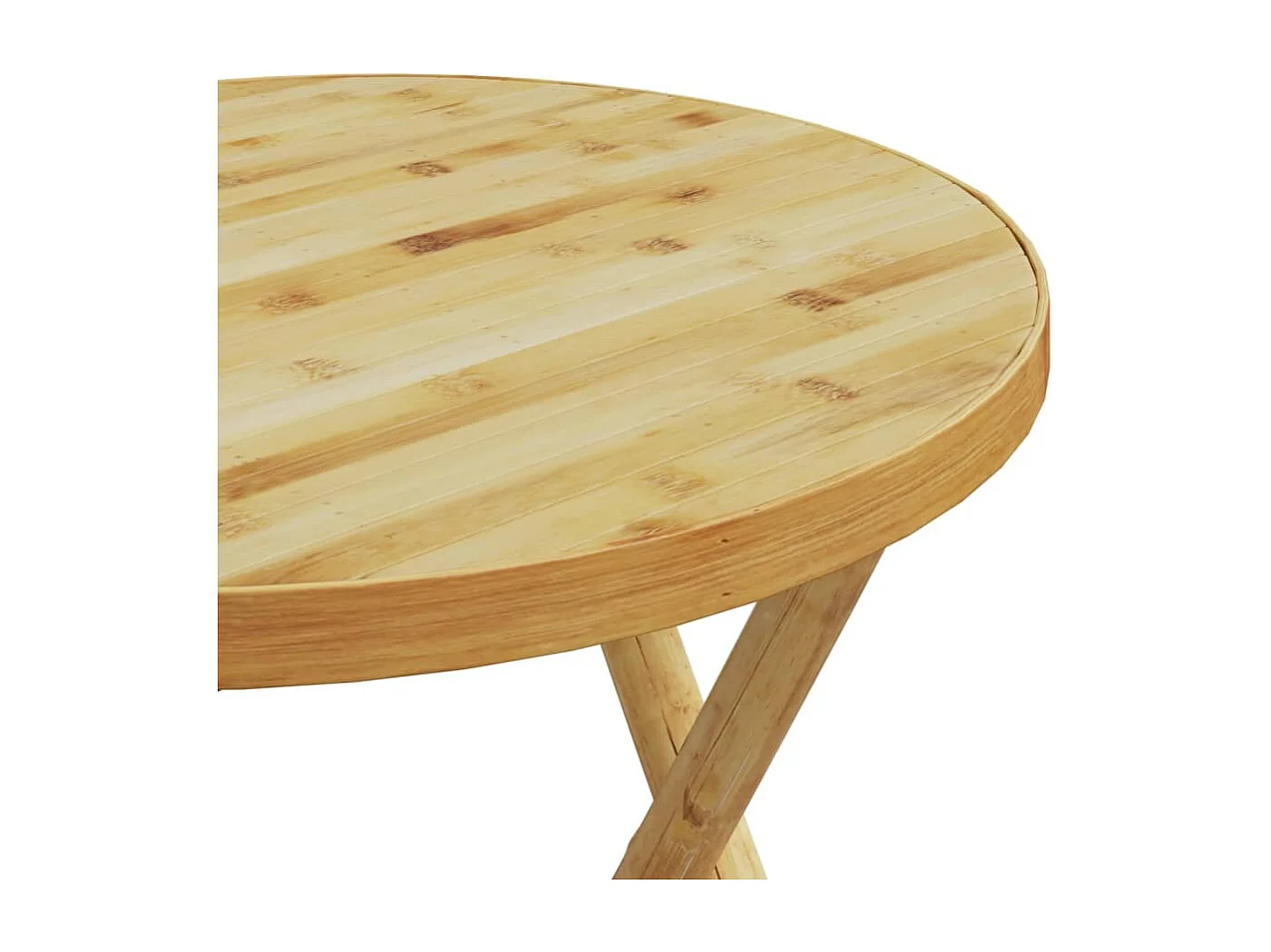 Table de jardin pliable Ø55x75 cm bambou