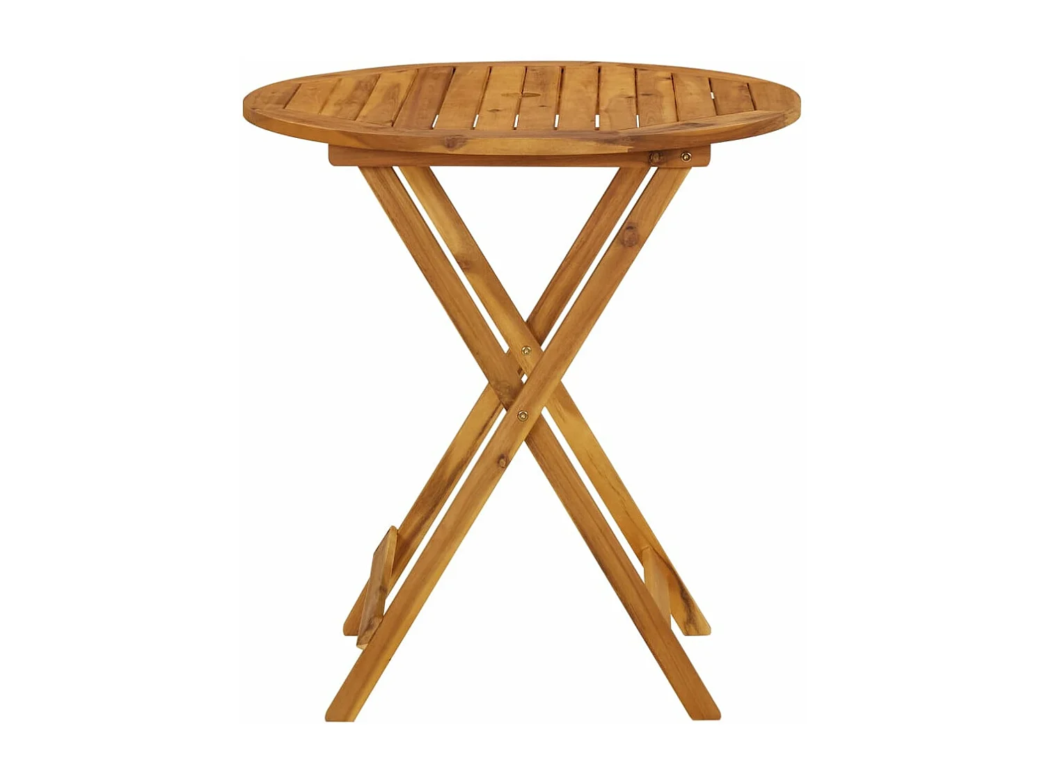 Mesa de jardim dobrável 70 cm madeira de acácia maciça