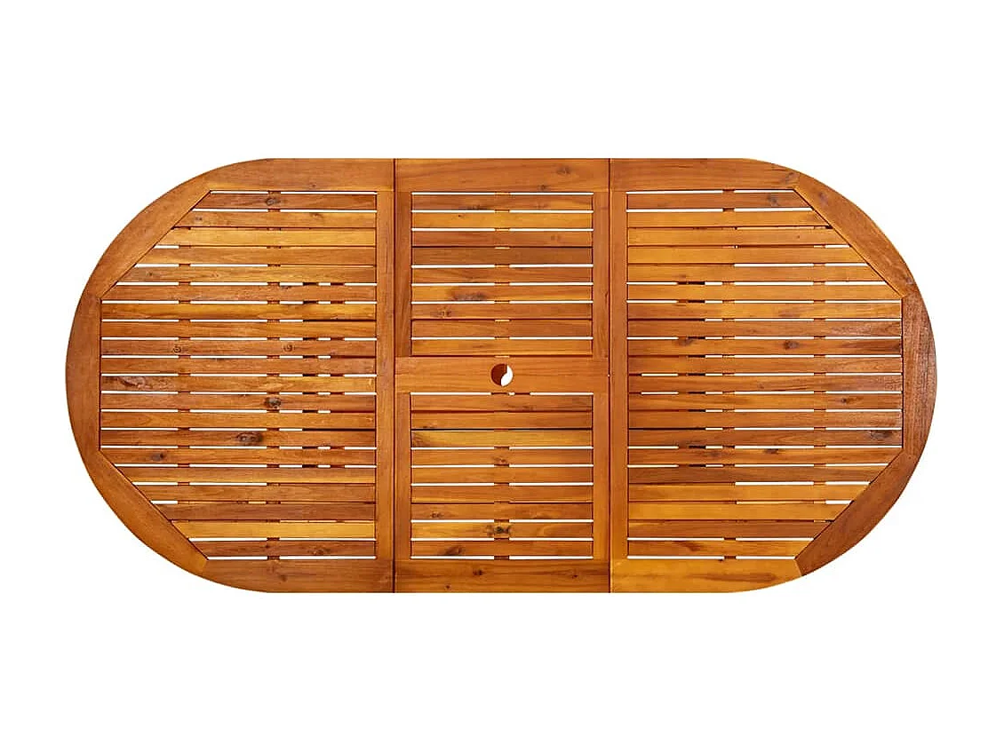 Table de jardin 200x100x75 cm Bois d'acacia massif