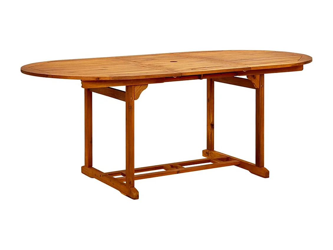 Tavolo da Giardino 200x100x75 cm in Legno di Acacia