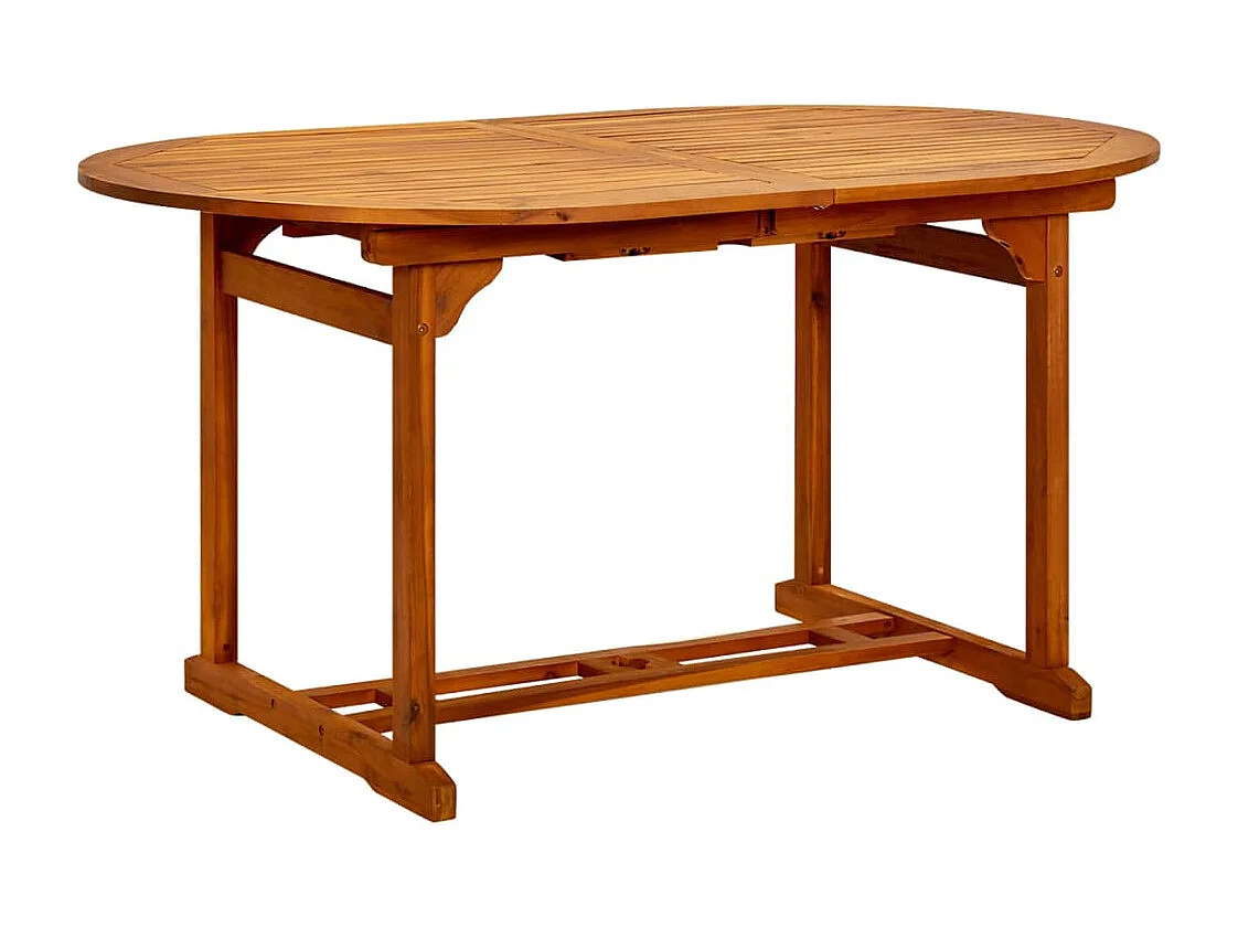 Tavolo da Giardino 200x100x75 cm in Legno di Acacia