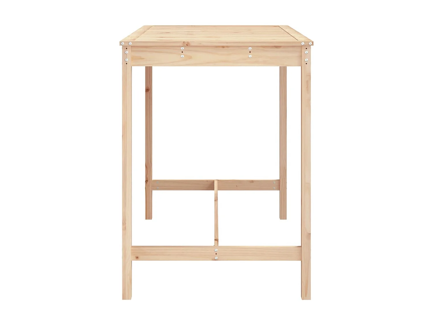 Mesa de jardim 121x82,5x110 cm madeira de pinho maciça