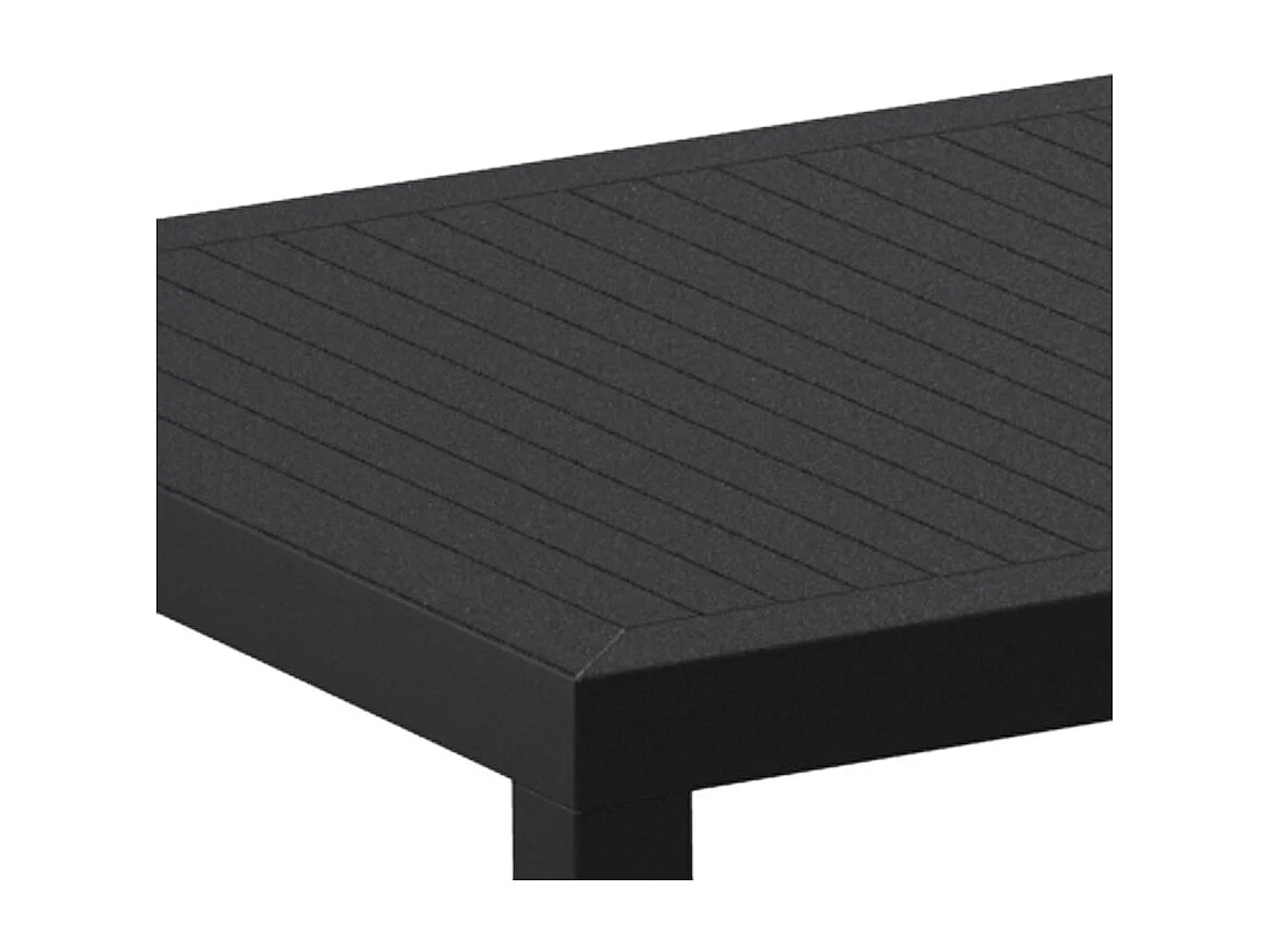 Gartentisch - ENOTECA - Schwarz - 140x80x75 cm