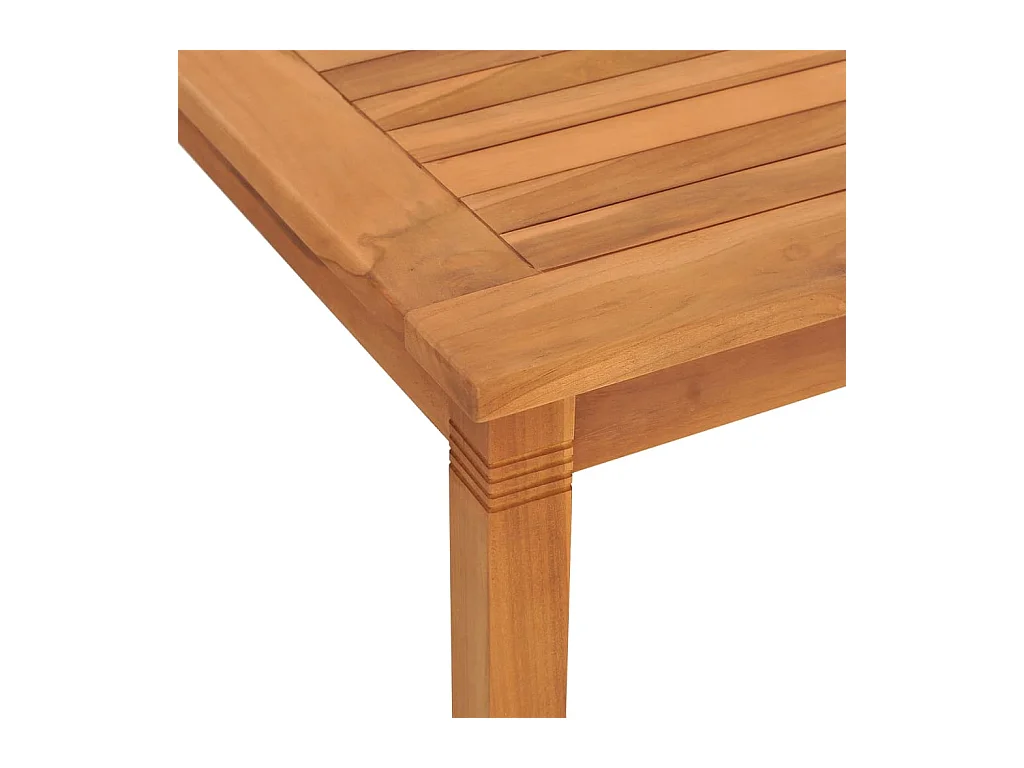 Table à dîner de jardin 150x90x75 cm bois massif de teck