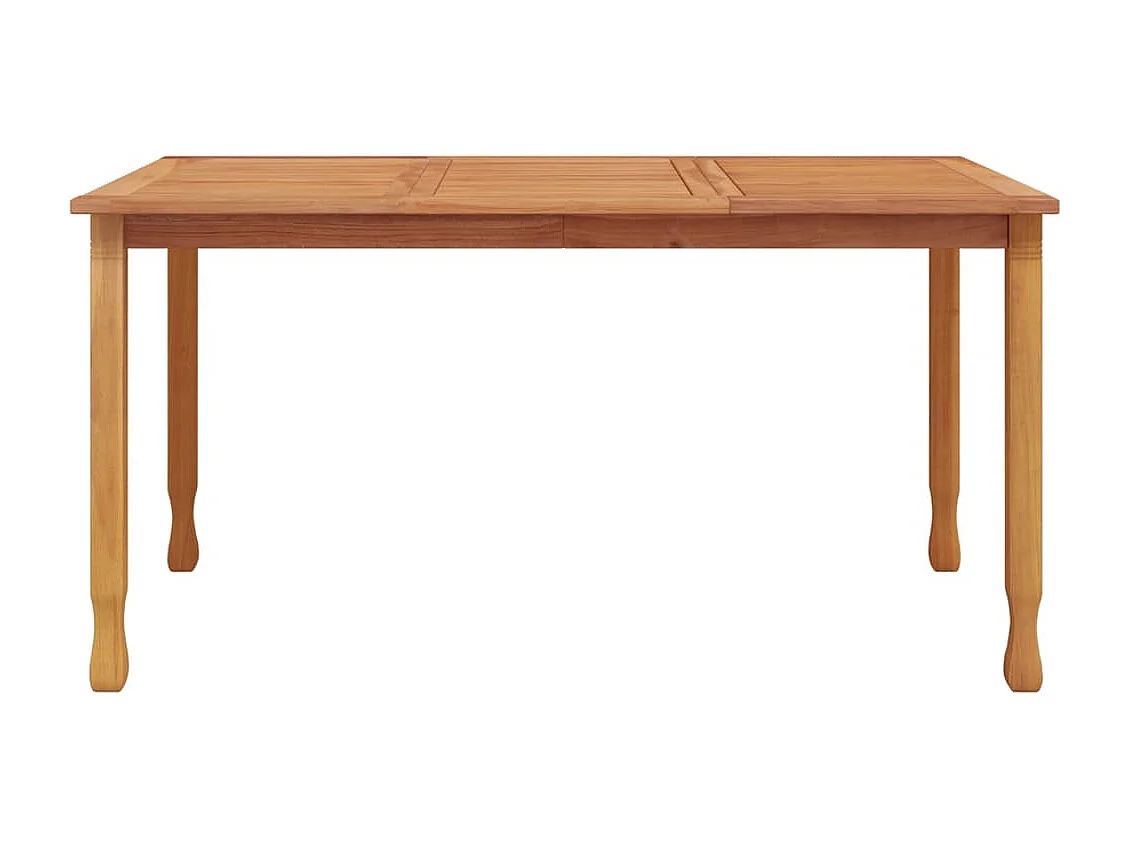 Garten-Esstisch 150x90x75 cm Massivholz Teak