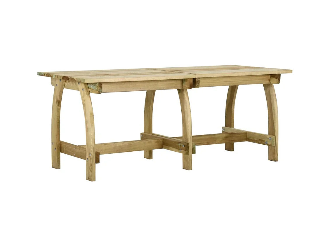 Table de jardin 220x74x75 cm Bois de pin imprégné