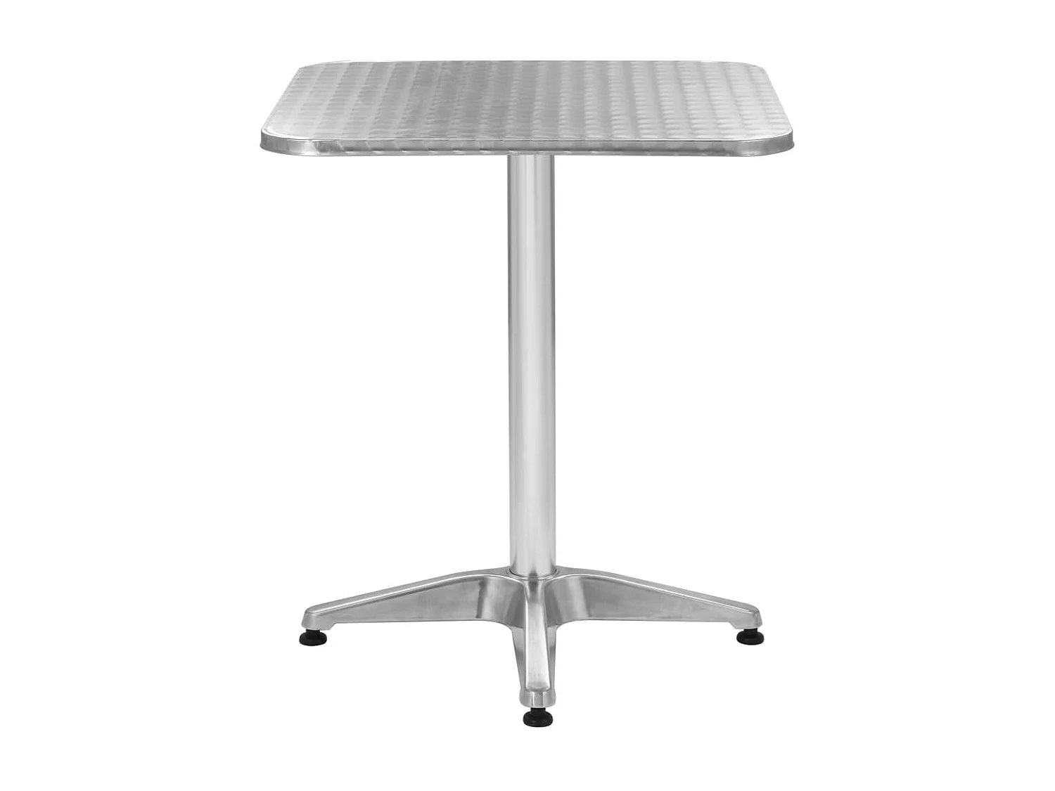 Table de jardin Argenté 60x60x70 cm Aluminium