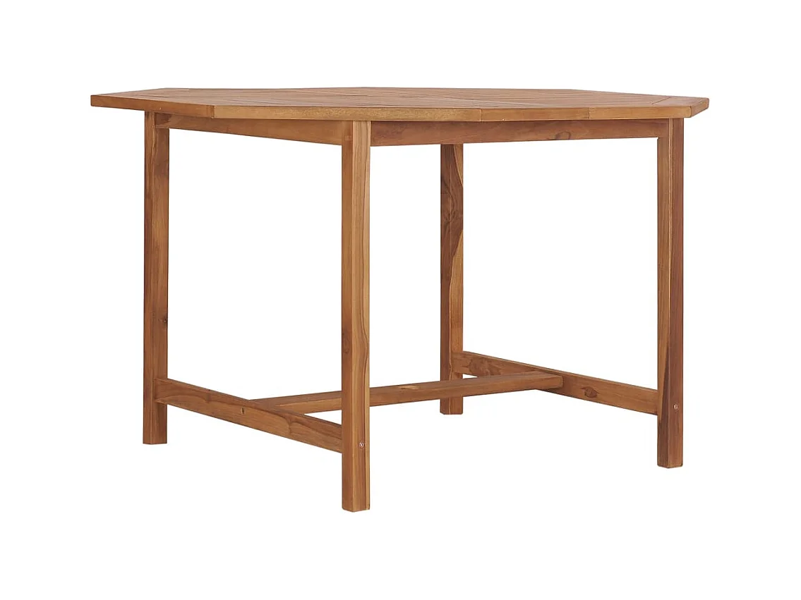 Tuintafel 110x110x75 cm massief teakhout