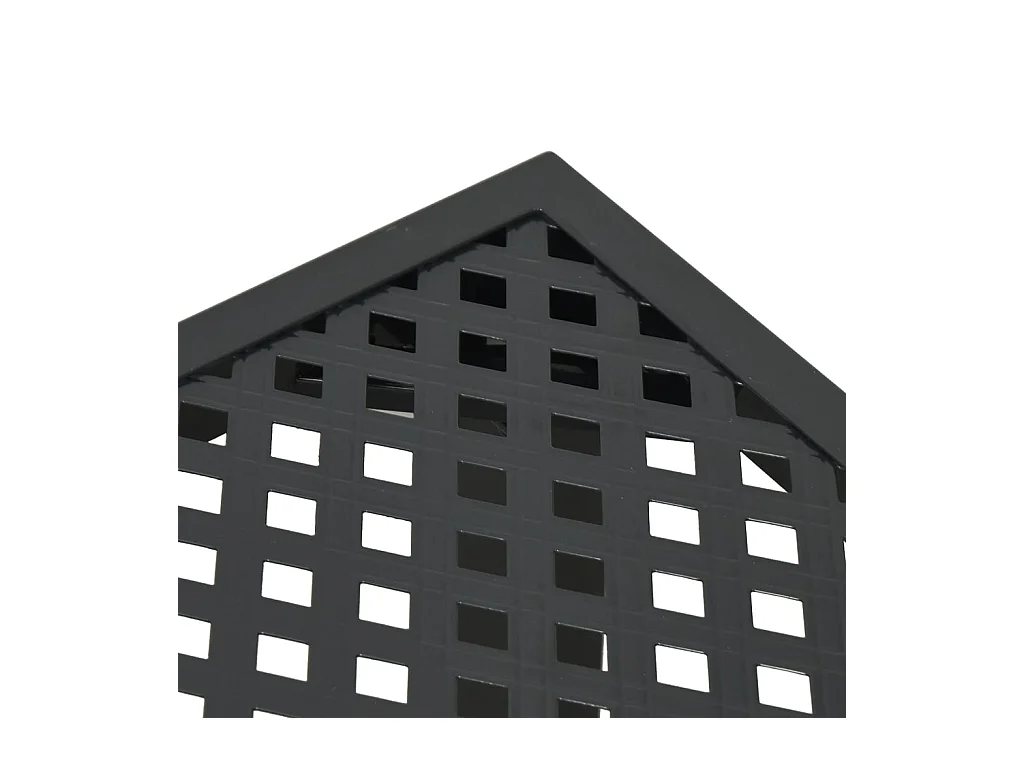 Table de jardin anthracite 165x80x72 cm acier